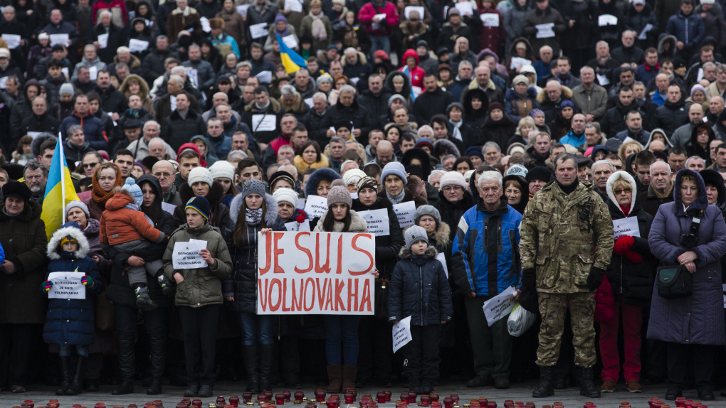 В Киеве почтили память погибших под Волновахой | Новости | ОТР