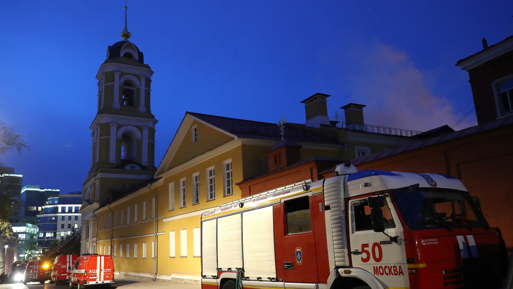 Пожар на территории Рождественского женского монастыря в центре Москвы потушен | Новости | ОТР